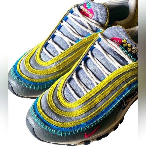 NIKE AIR MAX 97 SE AIR SPRUNG SNEAKERS Iron Grey Size 7 Pre-Owned Colorful - Picture 12 of 16